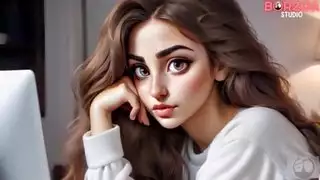 ميا الجد القديم قرنية المستأنسة العذراء في سن المراهقة فتاة تركية شابة